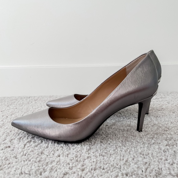Calvin Klein Silver Heels - Picture 3 of 7